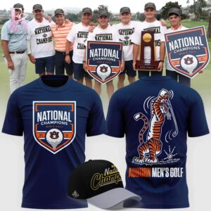 High-quality Auburn Tigers 2026 NCAA MEN S GOLF NATIONAL CHAMPIONS T shirt 1 designed for comfort, style, and daily wear.