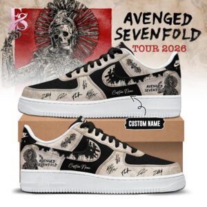 Avenged Sevenfold World Tour 2026 Nike Air Force 1 1 fashion product showcasing a stylish modern design with premium quality details and a trendy everyday look.