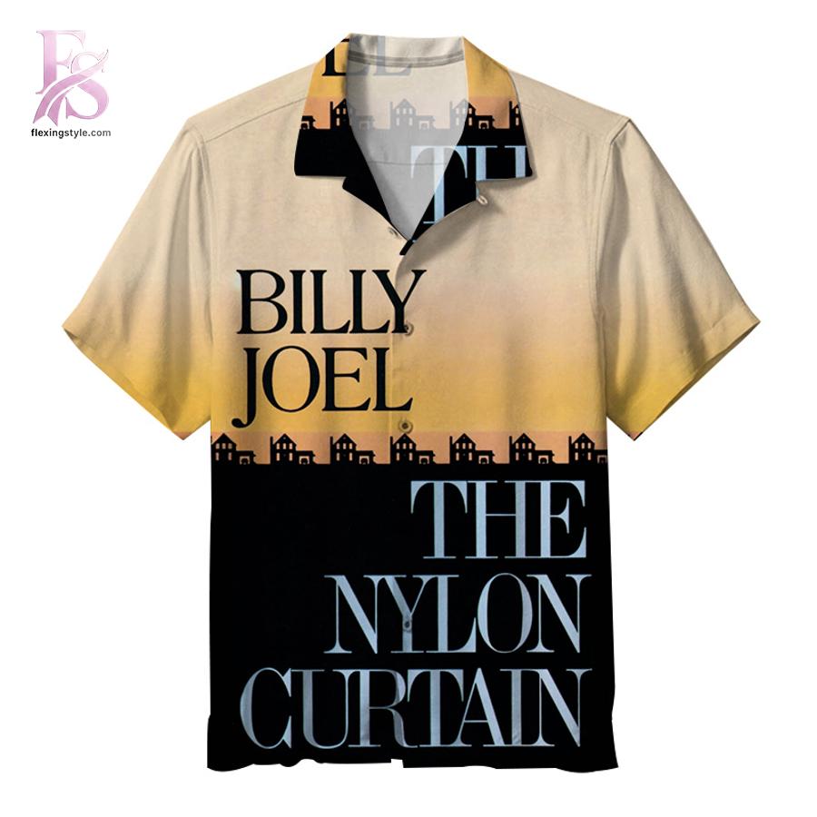 Modern Billy Joel The Nylon Curtain Hawaiian Shirt 1 showcasing a unique look and comfortable feel.