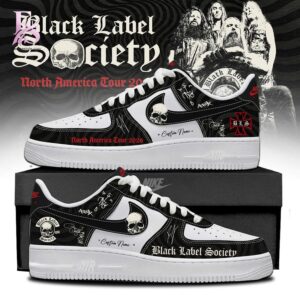 Black Label Society Engines of Demolitions 2026 Air Force Shoes 1 2 fashion product showcasing a stylish modern design with premium quality details and a trendy everyday look.