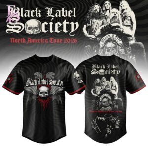 Stylish Black Label Society Engines of Demolitions 2026 Baseball Jersey 1 with a modern look and comfortable everyday appeal.