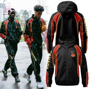 Trendy fashion product featured in Canada 2026 World Cup warm up Zipper Jacket 1 with a contemporary silhouette, comfortable fit, and versatile styling options.