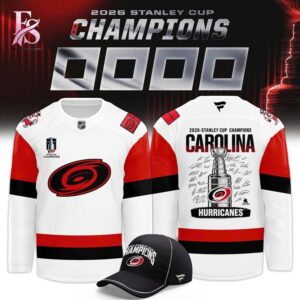 High-quality Carolina Hurricanes Fanatics White 2026 Stanley Cup Champions Signature Roster Hockey Jersey 1 designed for comfort, style, and daily wear.
