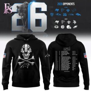 Stylish Carolina Panthers 2026 Schedule Shirt 2 with a modern look and comfortable everyday appeal.