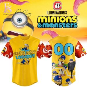 High-quality Chattanooga Lookouts x Minion and Monsters Jersey 1 designed for comfort, style, and daily wear.