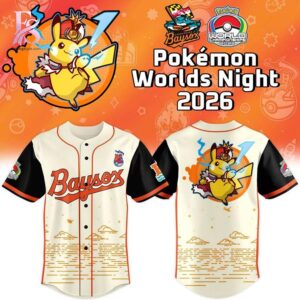 Trendy fashion product featured in Chesapeake Baysox 2026 Pokemon Worlds Night Jersey 1 with a contemporary silhouette, comfortable fit, and versatile styling options.