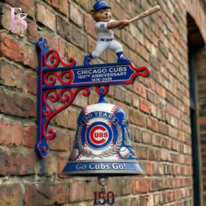 Chicago Cubs 150th Anniversary Wall Bell 1 fashion product showcasing a stylish modern design with premium quality details and a trendy everyday look.