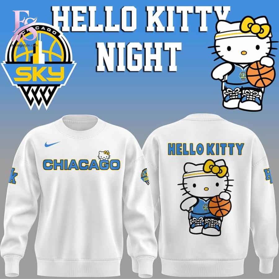 High quality fashion apparel suitable for daily wear and casual outfits Chicago Sky Hello Kitty Night 2026 Shirt 2