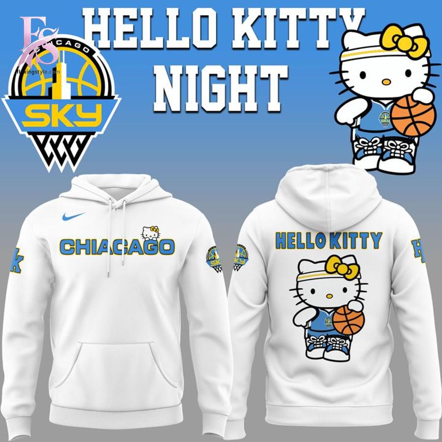 High quality fashion apparel suitable for daily wear and casual outfits Chicago Sky Hello Kitty Night 2026 Shirt 3
