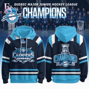 High quality fashion apparel suitable for daily wear and casual outfits Chicoutimi Sagueneens 2026 QMJHL Champions Shirt 3