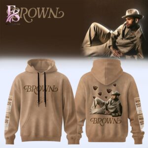 Stylish Chris Brown BROWN Album Hoodie 1 with a modern look and comfortable everyday appeal.