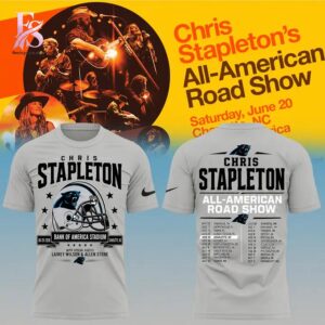 High-quality Chris Stapleton Bank of America Stadium Charlotte 2026 Shirt 1 designed for comfort, style, and daily wear.