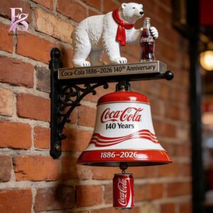 Premium view of Coca Cola 140 Years Wall Bell 1 with a bold design and everyday appeal.