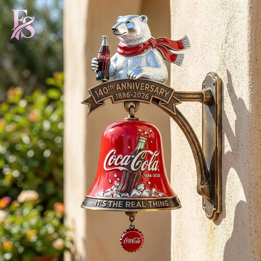 Premium view of Coca Cola 140th Anniversary It s Real Thing Wall Bell 1 with a bold design and everyday appeal.