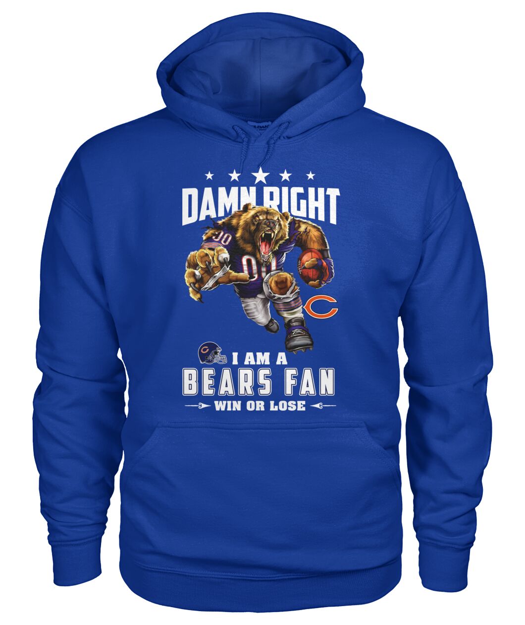 Damn Right I am a Bears fan Chicago Bears Shirt 2 stylish fashion apparel for everyday casual wear with modern design and premium comfort