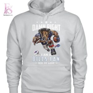 High-quality Damn Right I am a Bills fan Buffalo Bills Shirt 2 designed for comfort, style, and daily wear.