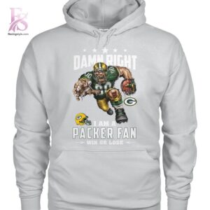 High-quality Damn Right I am a Packer fan Green Bay Packers Shirt 2 designed for comfort, style, and daily wear.