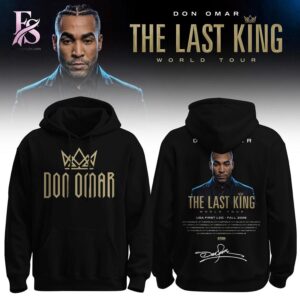 Modern Don Omar The Last King World Tour 2026 Hoodie 1 showcasing a unique look and comfortable feel.