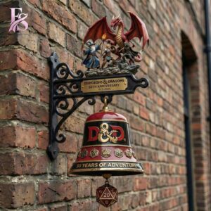 Premium view of Dungeons Dragons 50th Anniversary Wall Bell 1 with a bold design and everyday appeal.