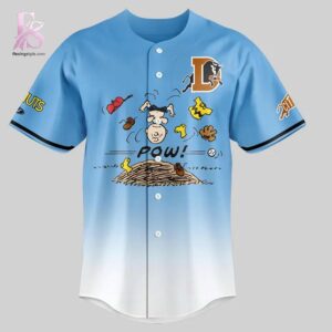 High-quality Durham Bulls Snoopy Peanuts Custom Jersey 2 designed for comfort, style, and daily wear.