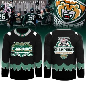 Stylish Everett Silvertips Champions Western Hockey League 2026 Jersey 1 with a modern look and comfortable everyday appeal.
