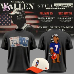 High quality fashion apparel suitable for daily wear and casual outfits Florida Gators Morgan Wallen Tour 2026 Shirt 1