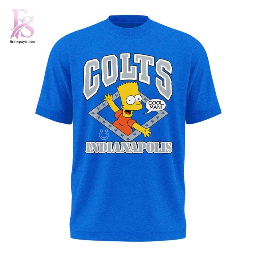 Modern Indianapolis Colts x The Simpsons T Shirt 2 showcasing a unique look and comfortable feel.