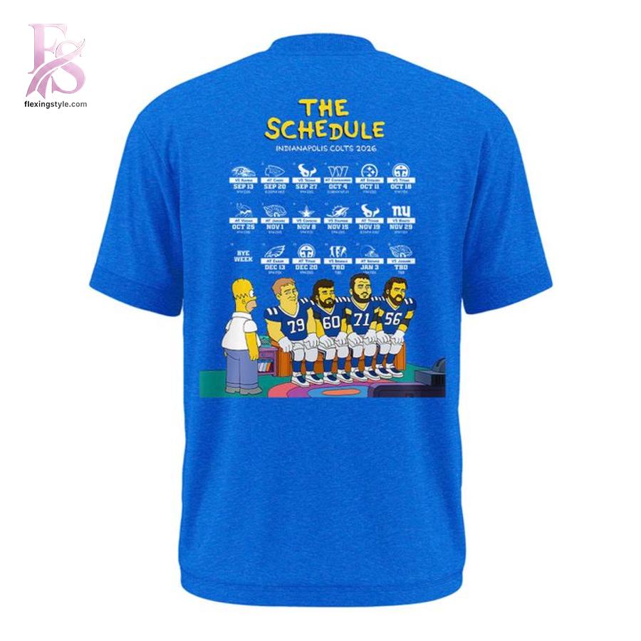 Modern Indianapolis Colts x The Simpsons T Shirt 3 showcasing a unique look and comfortable feel.
