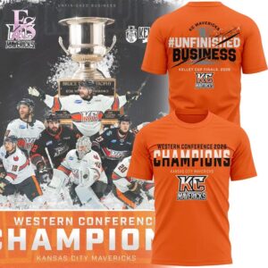 High-quality Kansas City Mavericks 2026 WESTERN CONFERENCE CHAMPIONS Shirt 3 designed for comfort, style, and daily wear.