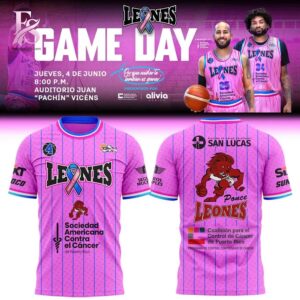 Modern Leones de Ponce BSN 2026 Leones Contra el C ncer Hoodie 4 showcasing a unique look and comfortable feel.