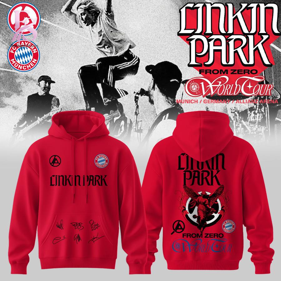 High-quality Linkin Park FC Bayern Munchen From Zero World Tour shirt 2 designed for comfort, style, and daily wear.