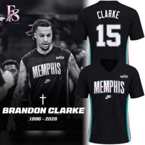 Memphis Grizzlies Brandon Clarke Tribute T Shirt 1 featuring a stylish design made for comfort and everyday wear.