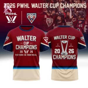 High quality fashion apparel suitable for daily wear and casual outfits Montreal Victoire 2026 PWHL Walter Cup Champions Hoodie 2
