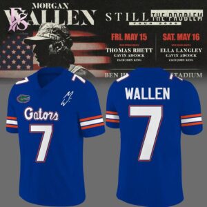 Morgan Wallen Florida Gators Tour 2026 Football Jersey 1 fashion product showcasing a stylish modern design with premium quality details and a trendy everyday look.