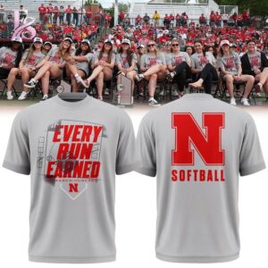 High quality fashion apparel suitable for daily wear and casual outfits Nebraska Huskers Every Run Earned Shirt 1
