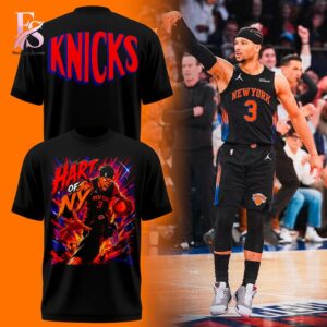 New York Knicks Hart of NY T Shirt 1 featuring a stylish design made for comfort and everyday wear.