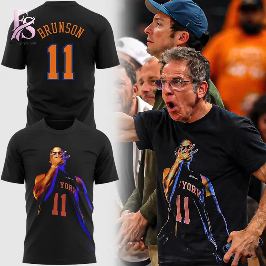 High-quality New York Knicks Jalen Brunson Captain Clutch T Shirt 1 designed for comfort, style, and daily wear.