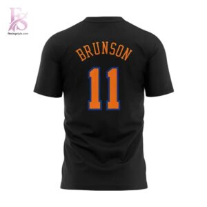 High-quality New York Knicks Jalen Brunson Captain Clutch T Shirt 3 designed for comfort, style, and daily wear.