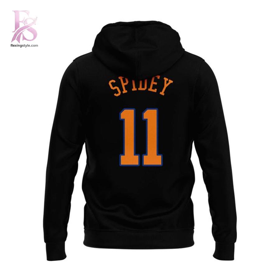 New York Knicks SPIDEY CELLY Hoodie 3 fashion product showcasing a stylish modern design with premium quality details and a trendy everyday look.