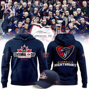 Stylish Niverville Nighthawks 2026 Centennial Cup Champions Shirt 2 with a modern look and comfortable everyday appeal.