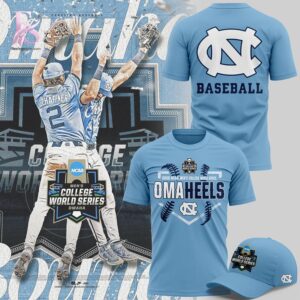 High-quality North Carolina Tar Heels 2026 Baseball College World Series Omaheels Shirt 2 designed for comfort, style, and daily wear.