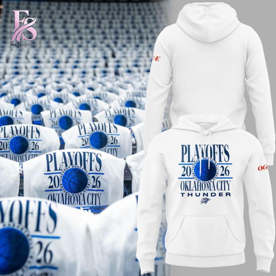 Oklahoma City Thunder 2026 Playoffs Hoodie 1 featuring a stylish design made for comfort and everyday wear.