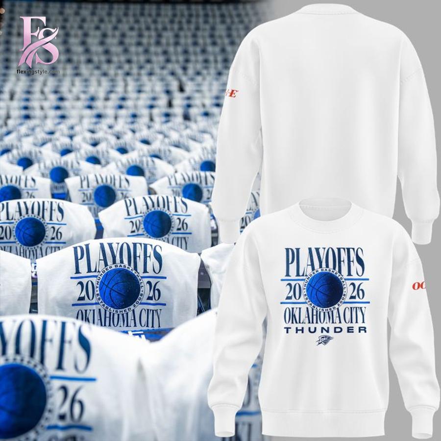 Oklahoma City Thunder 2026 Playoffs Hoodie 3 featuring a stylish design made for comfort and everyday wear.