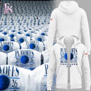 Oklahoma City Thunder 2026 Playoffs Hoodie 4 featuring a stylish design made for comfort and everyday wear.