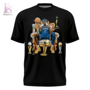 Oklahoma City Thunder Shai Gilgeous Alexander BACK TO BACK MVP T Shirt 2 featuring a stylish design made for comfort and everyday wear.