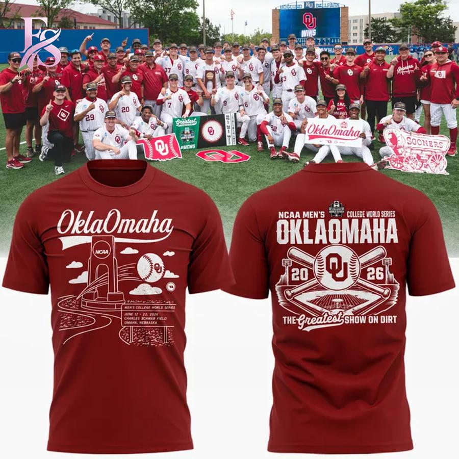 High-quality Oklahoma Sooners 2026 Baseball College World Series Shirt 1 designed for comfort, style, and daily wear.