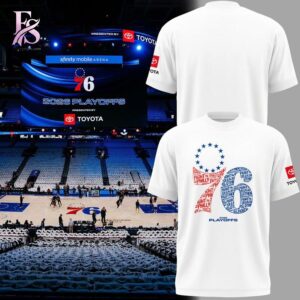 Philadelphia 76ers Playoffs T Shirt 1 featuring a stylish design made for comfort and everyday wear.