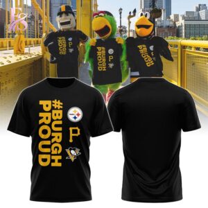 Pittsburgh Steelers Burgh Proud Black and Gold Unity Shirt 1 fashion product showcasing a stylish modern design with premium quality details and a trendy everyday look.