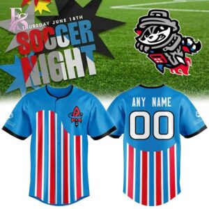 High-quality Rocket City Trash Panda 2026 Soccer Night Baseball Jersey 1 designed for comfort, style, and daily wear.