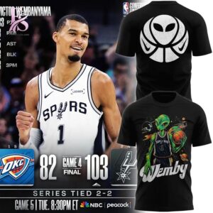 San Antonio Spurs Wemby Alien Shirt 1 fashion product showcasing a stylish modern design with premium quality details and a trendy everyday look.